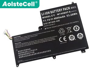 Batterie pour ordinateur portable  Clevo W740BAT-6