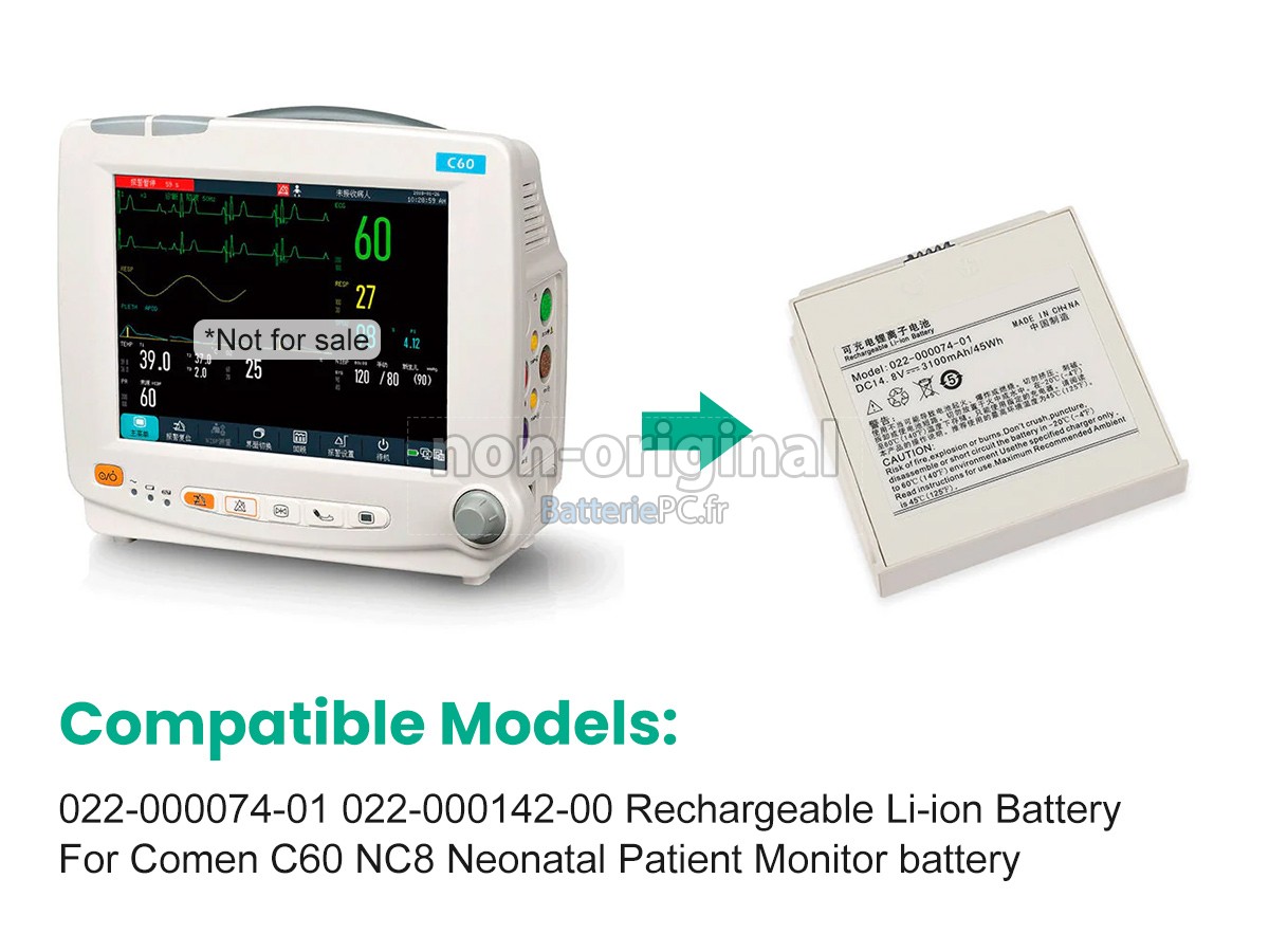 batterie pour Comen 022-000074-01