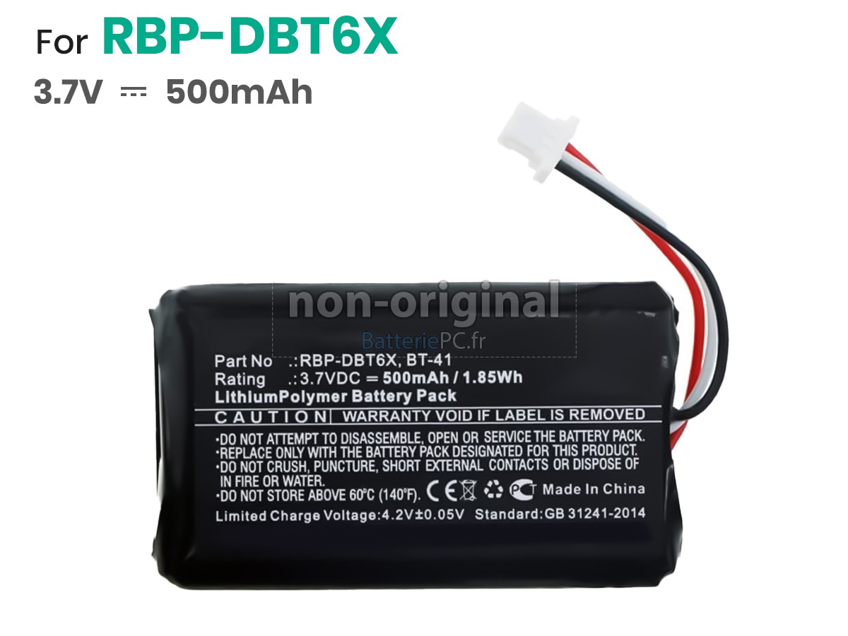 batterie pour Datalogic RIDA DBT6400