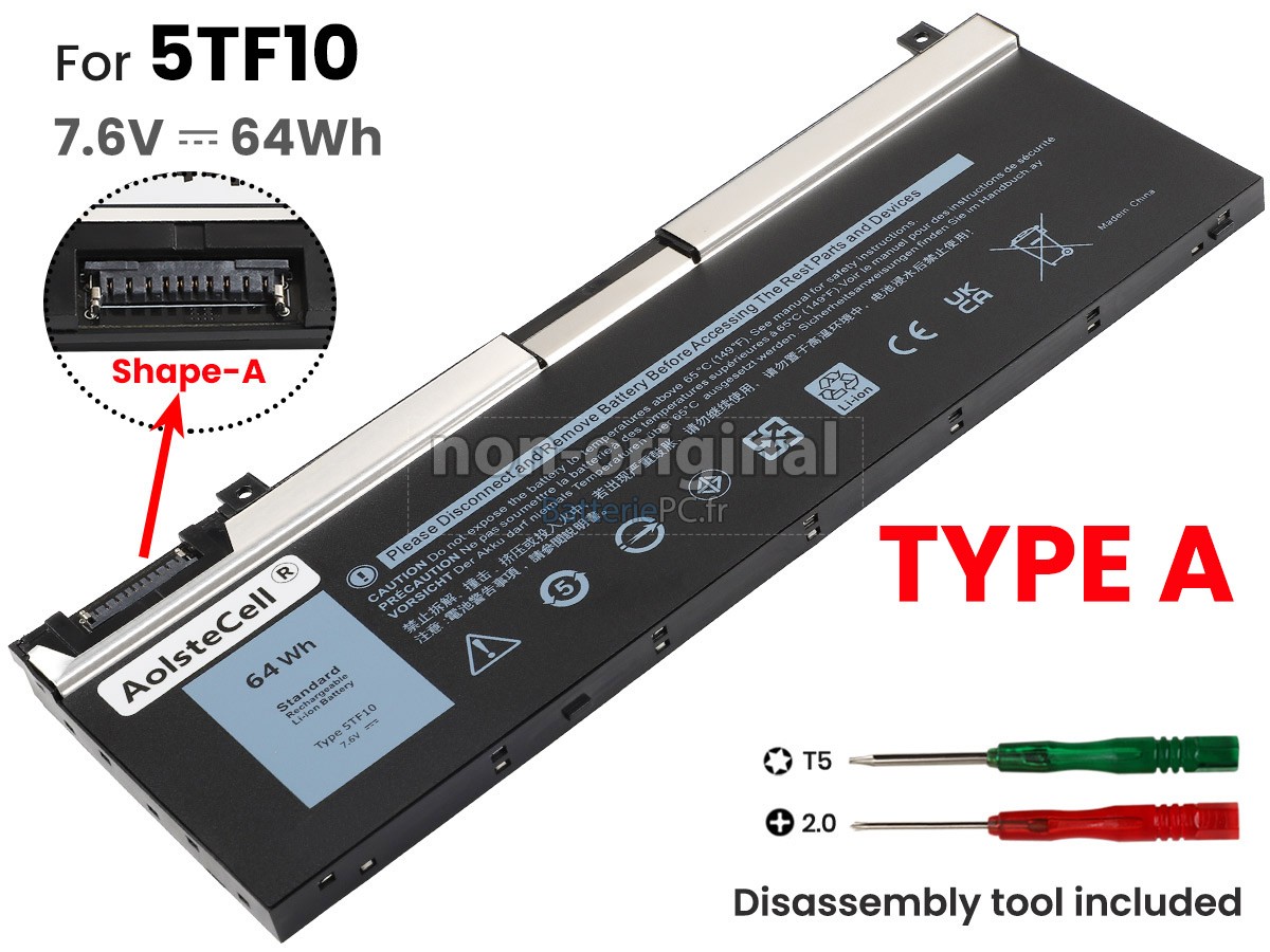 batterie pour Dell P74F001