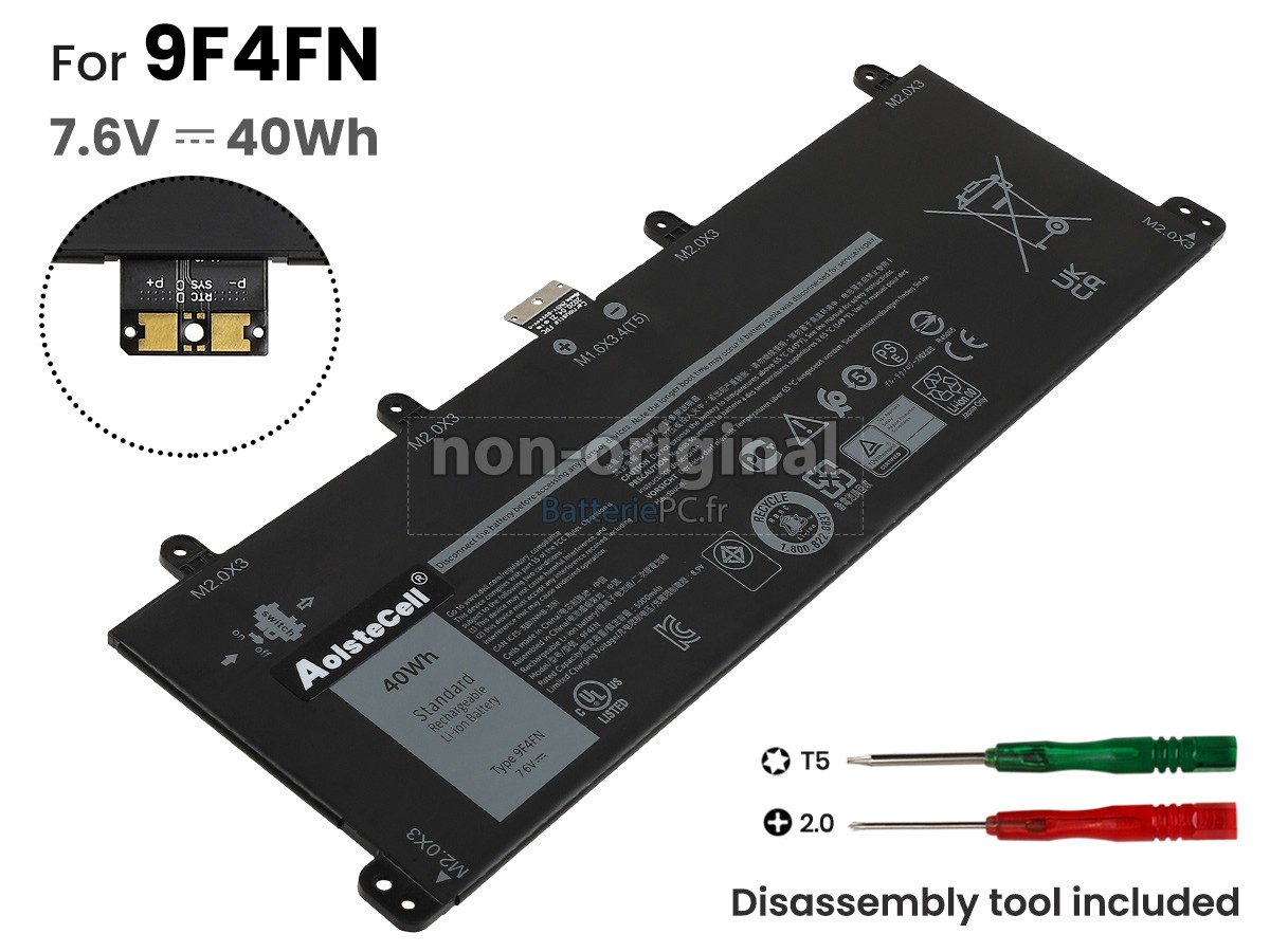 batterie pour Dell 9F4FN