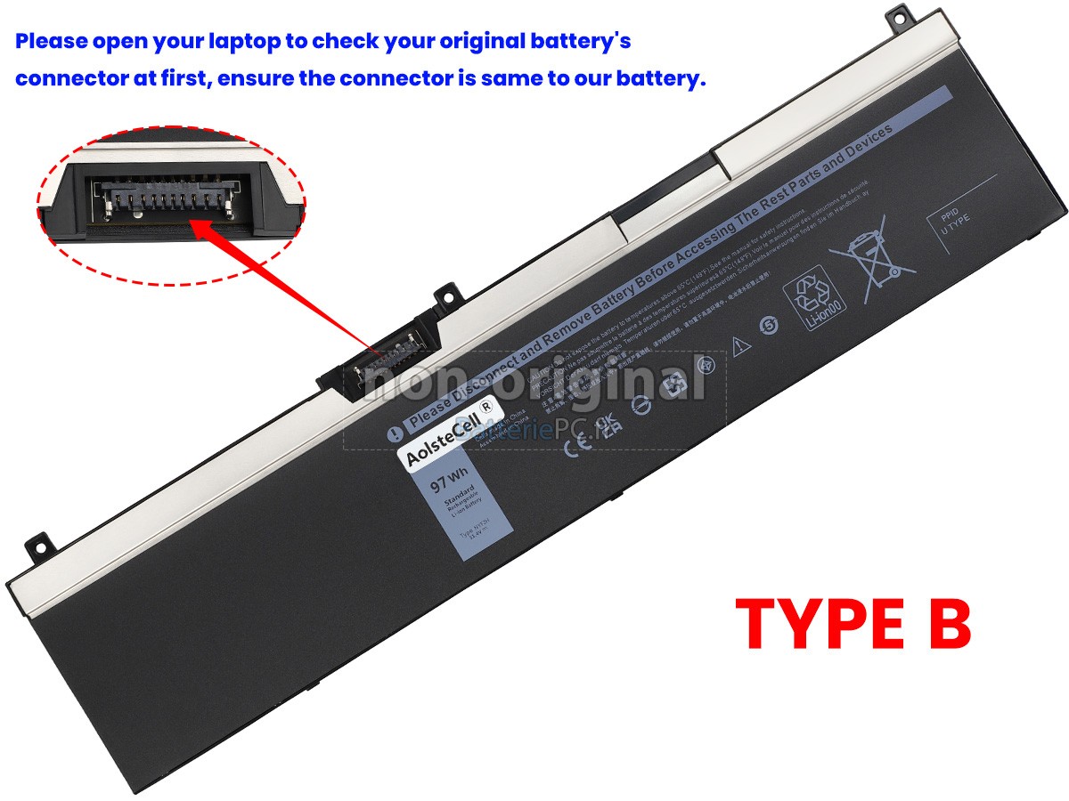 batterie pour Dell P74F001