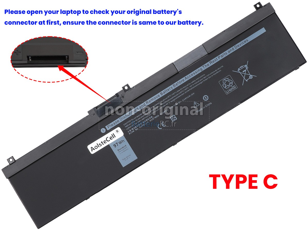 batterie pour Dell P74F001