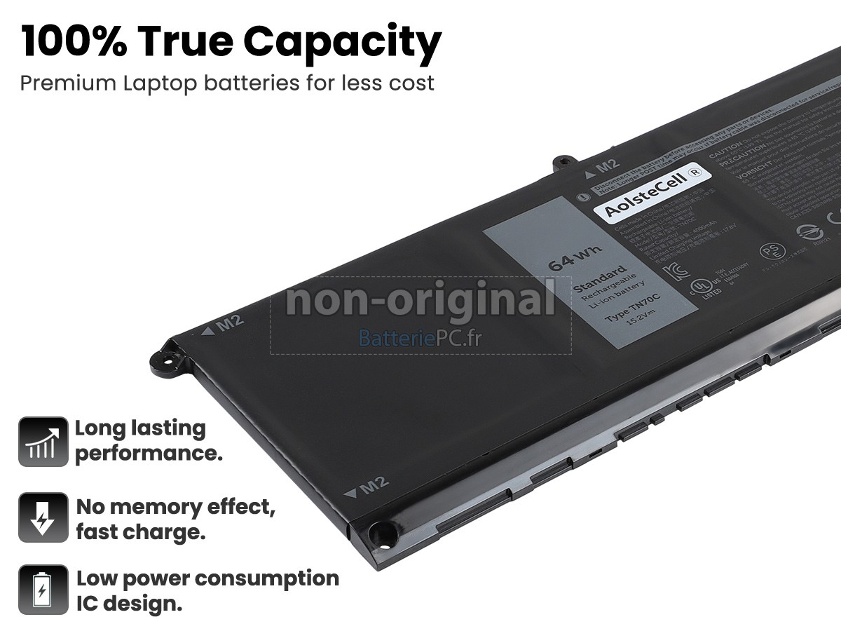 batterie pour Dell Inspiron 16 7630 2-IN-1