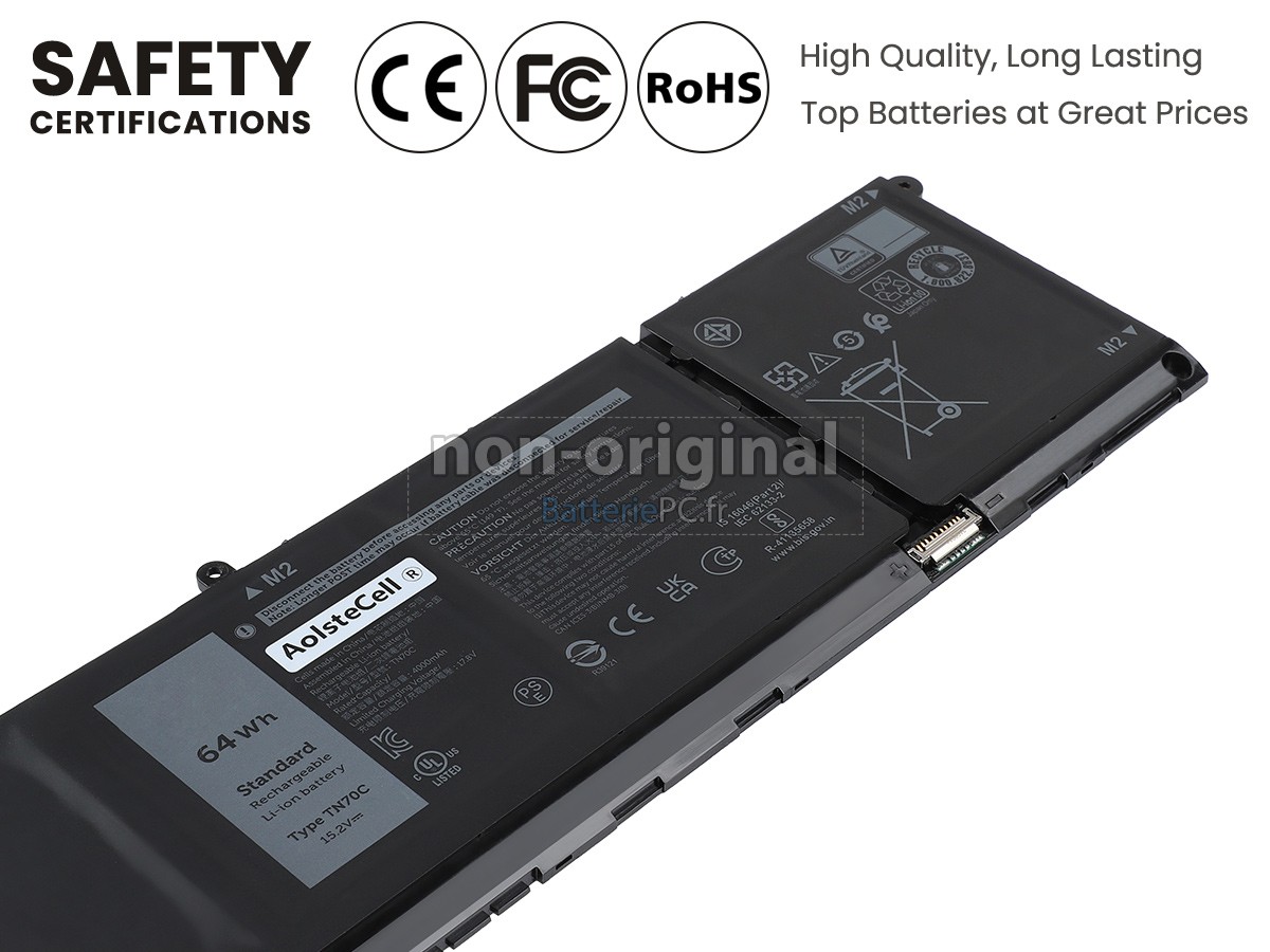 batterie pour Dell Inspiron 16 7630 2-IN-1