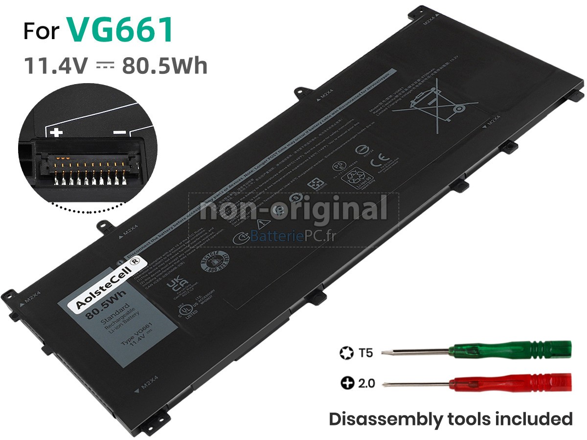batterie pour Dell VG661(3ICP5/46/95-2)