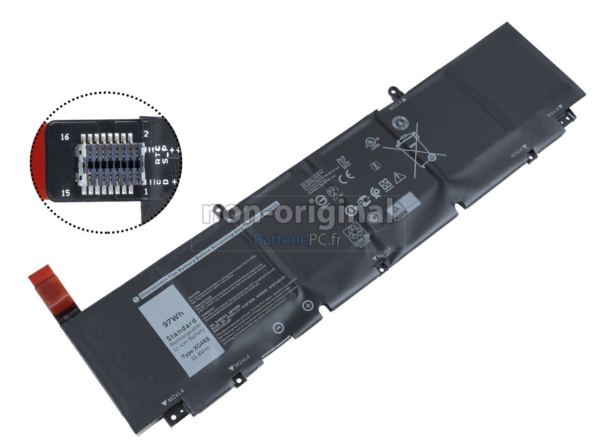 batterie pour Dell XG4K6