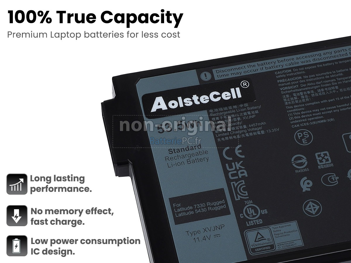 batterie pour Dell Latitude 5430 RUGGED