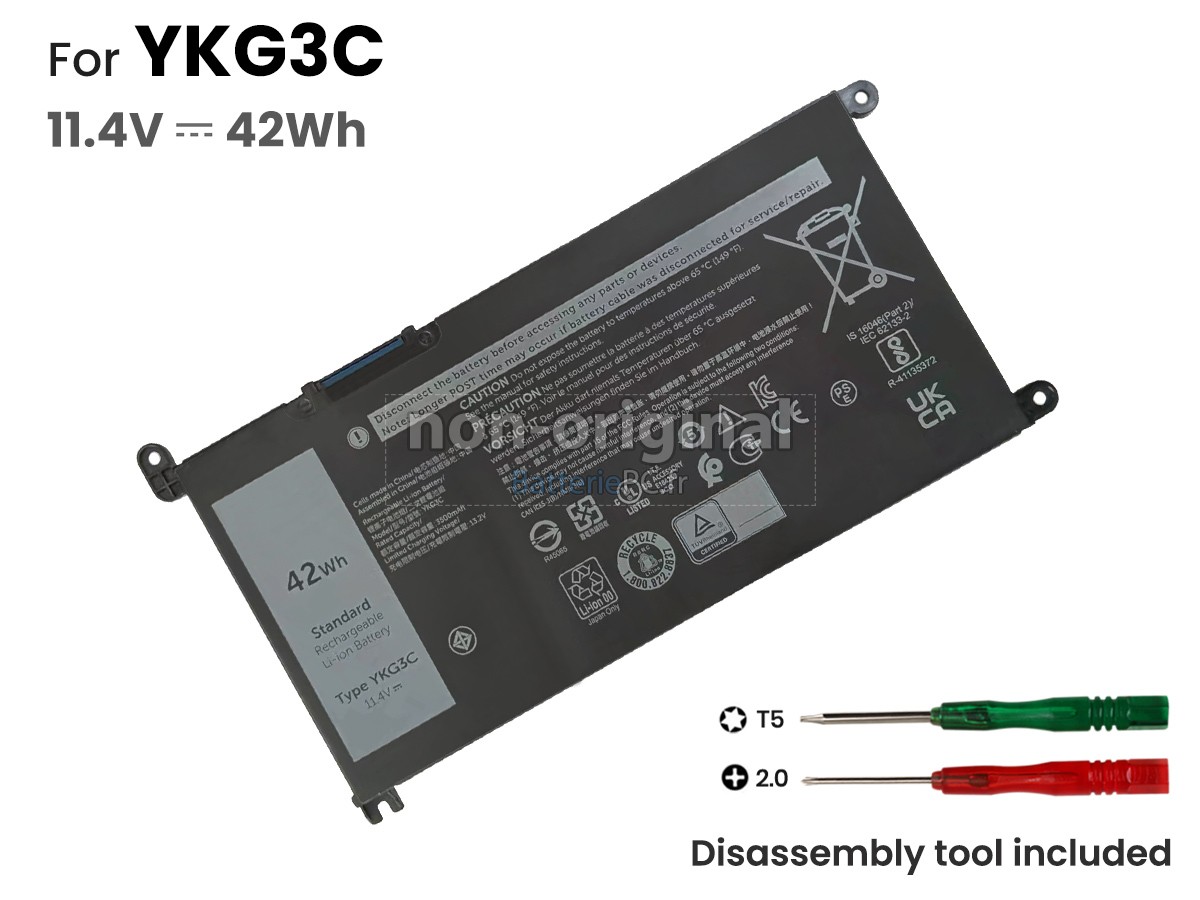 batterie pour Dell YKG3C