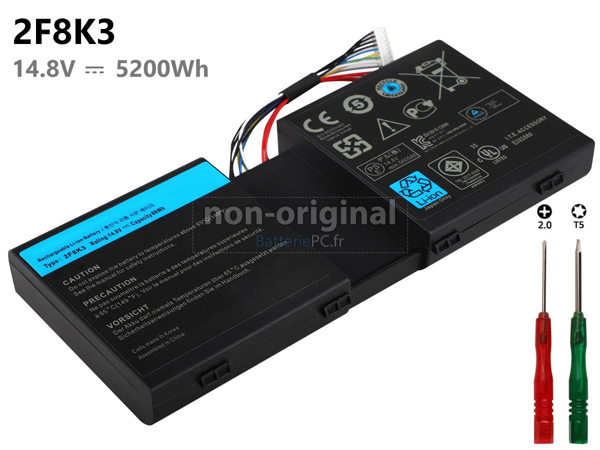 batterie pour Dell Alienware M17X R5