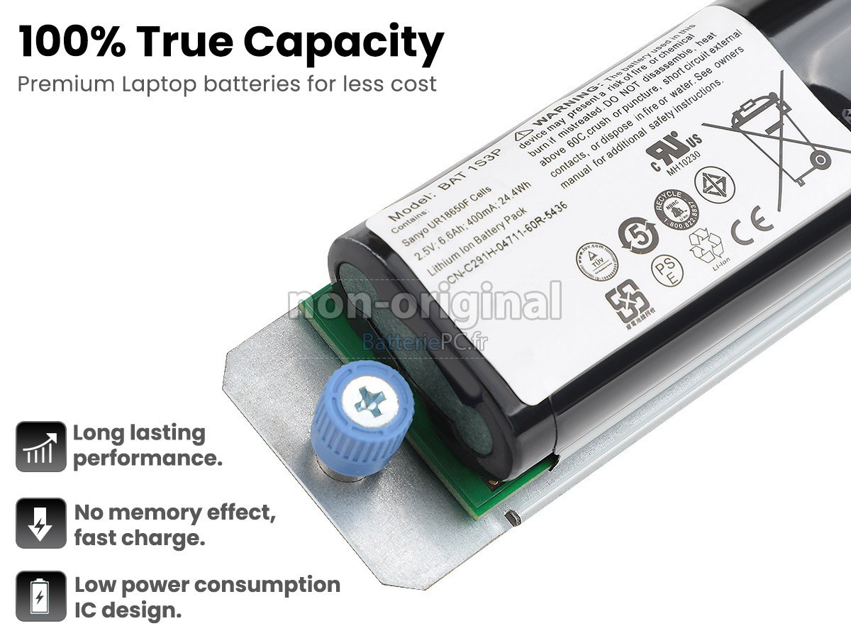 batterie pour Dell BAT 1S3P(1ICR19/66-3)