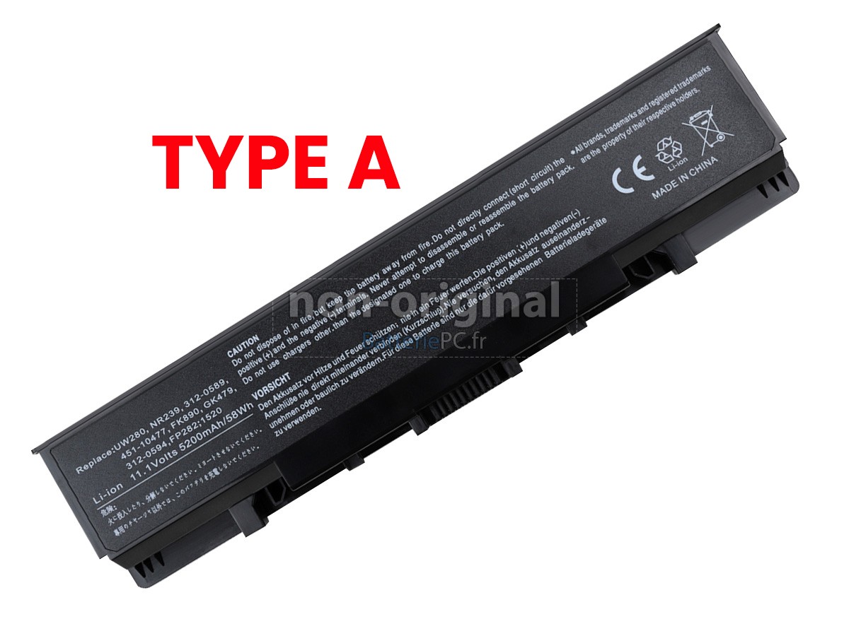 batterie pour Dell UW280