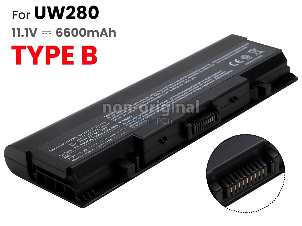 batterie pour Dell UW280
