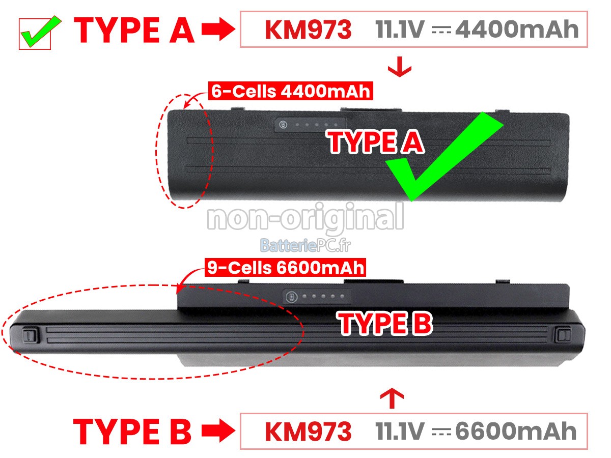 batterie pour Dell PW824