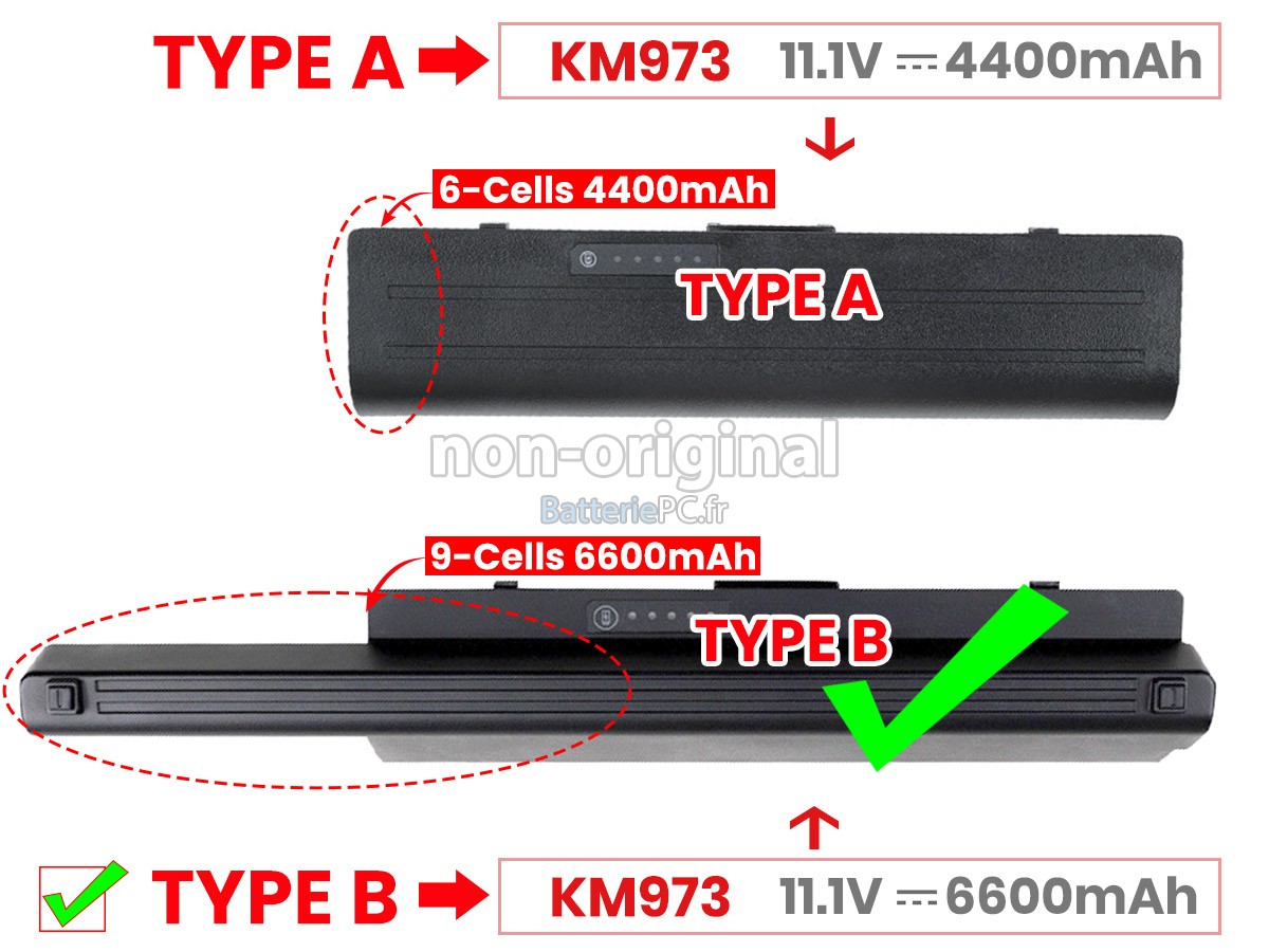 batterie pour Dell PW824