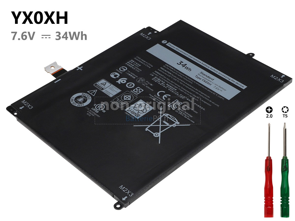batterie pour Dell T02J001