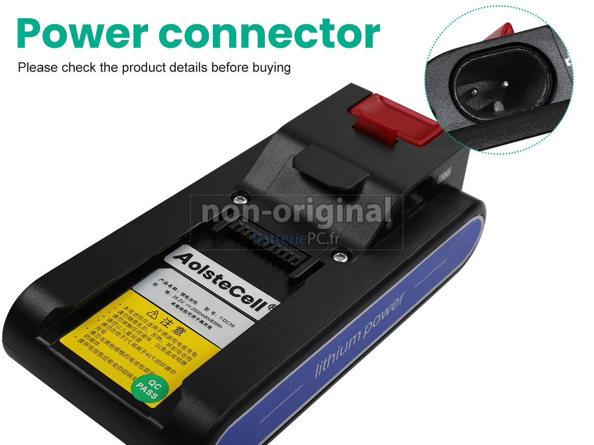 batterie pour DeLonghi T-DC39