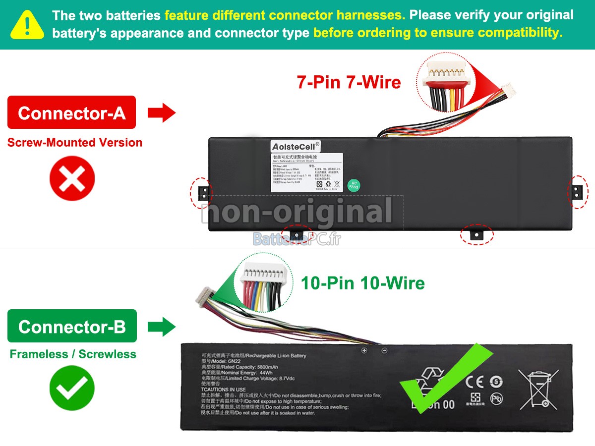 batterie pour DERE Q15A