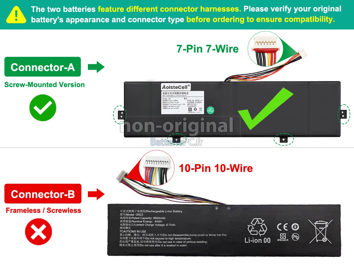 batterie pour DERE Q15A
