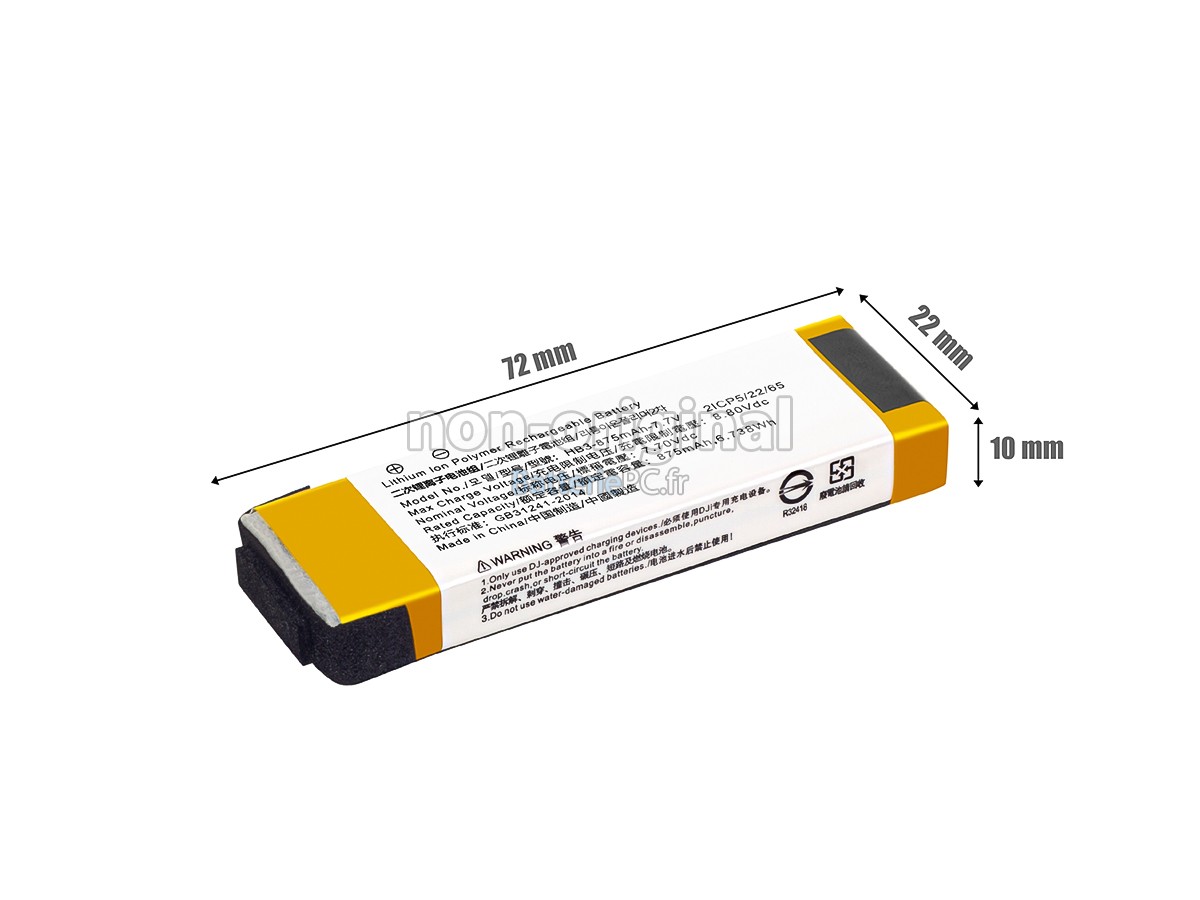 batterie pour DJI HB3-875MAH