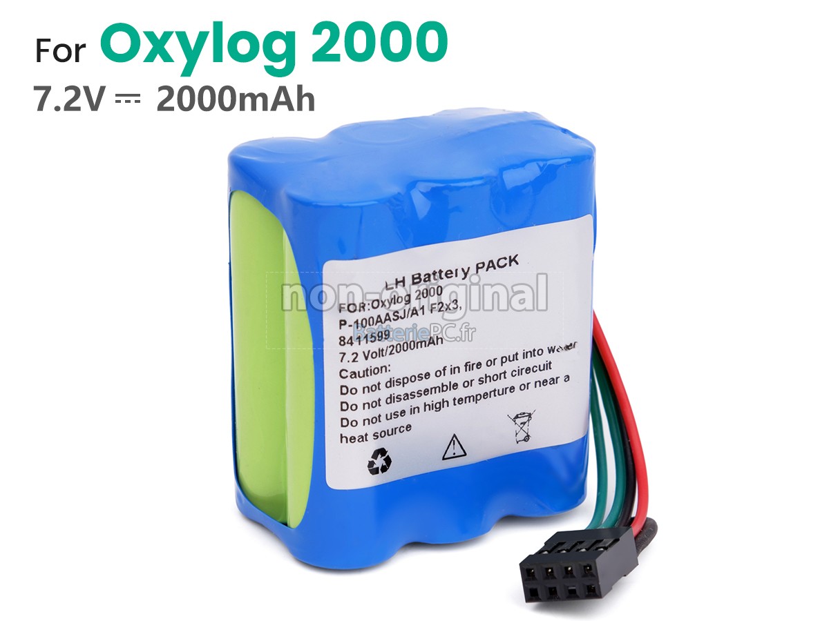 batterie pour Drager OXYLOG 2000