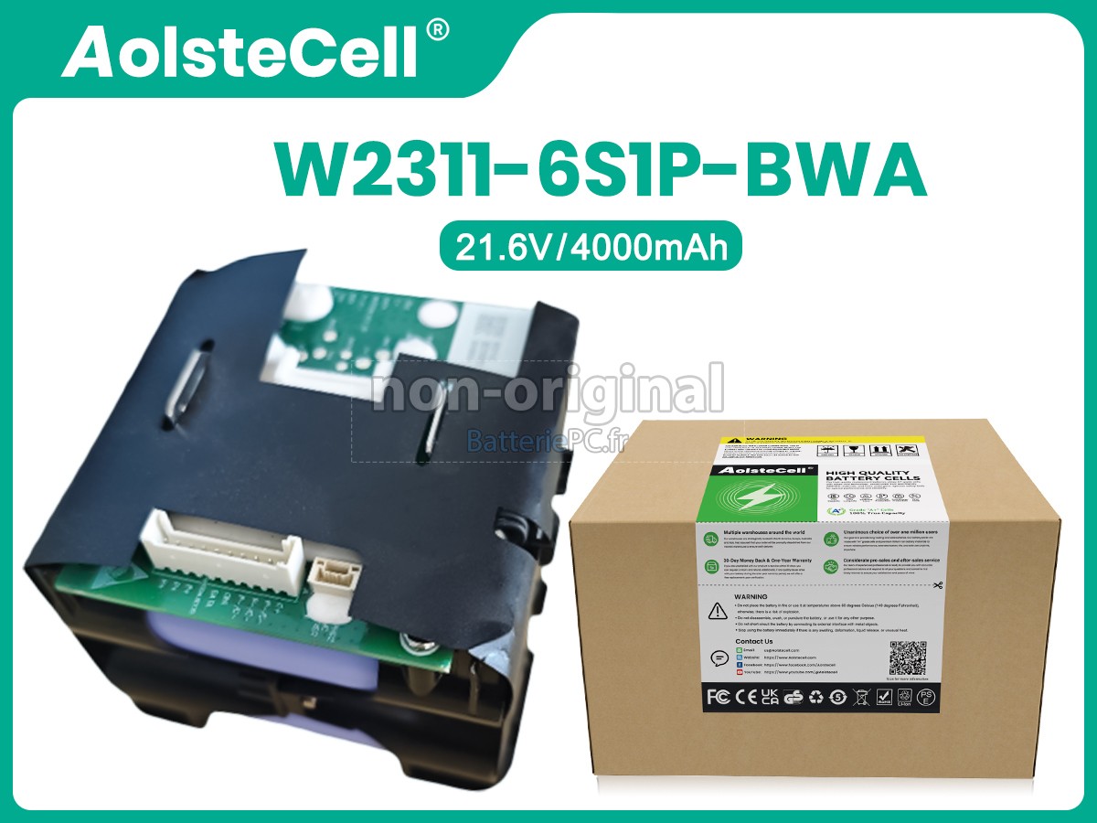 batterie pour Dreame W2311-6S1P-BWA