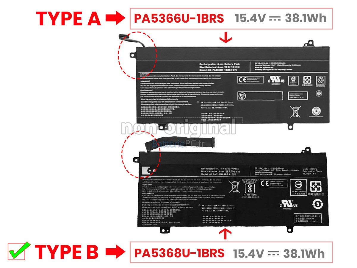 batterie pour Dynabook SATELLITE PRO L40-G