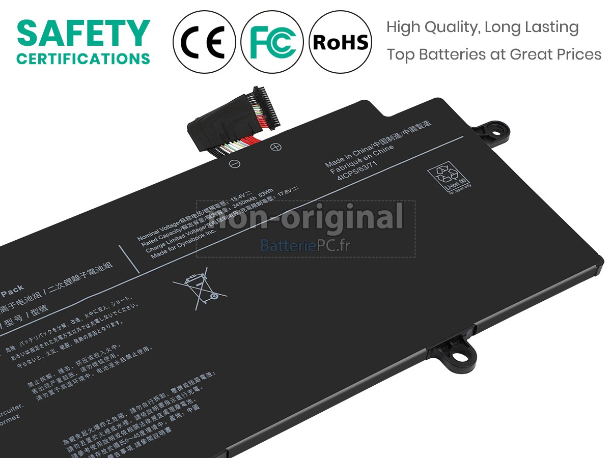 batterie pour Dynabook PORTEGE X30W-J