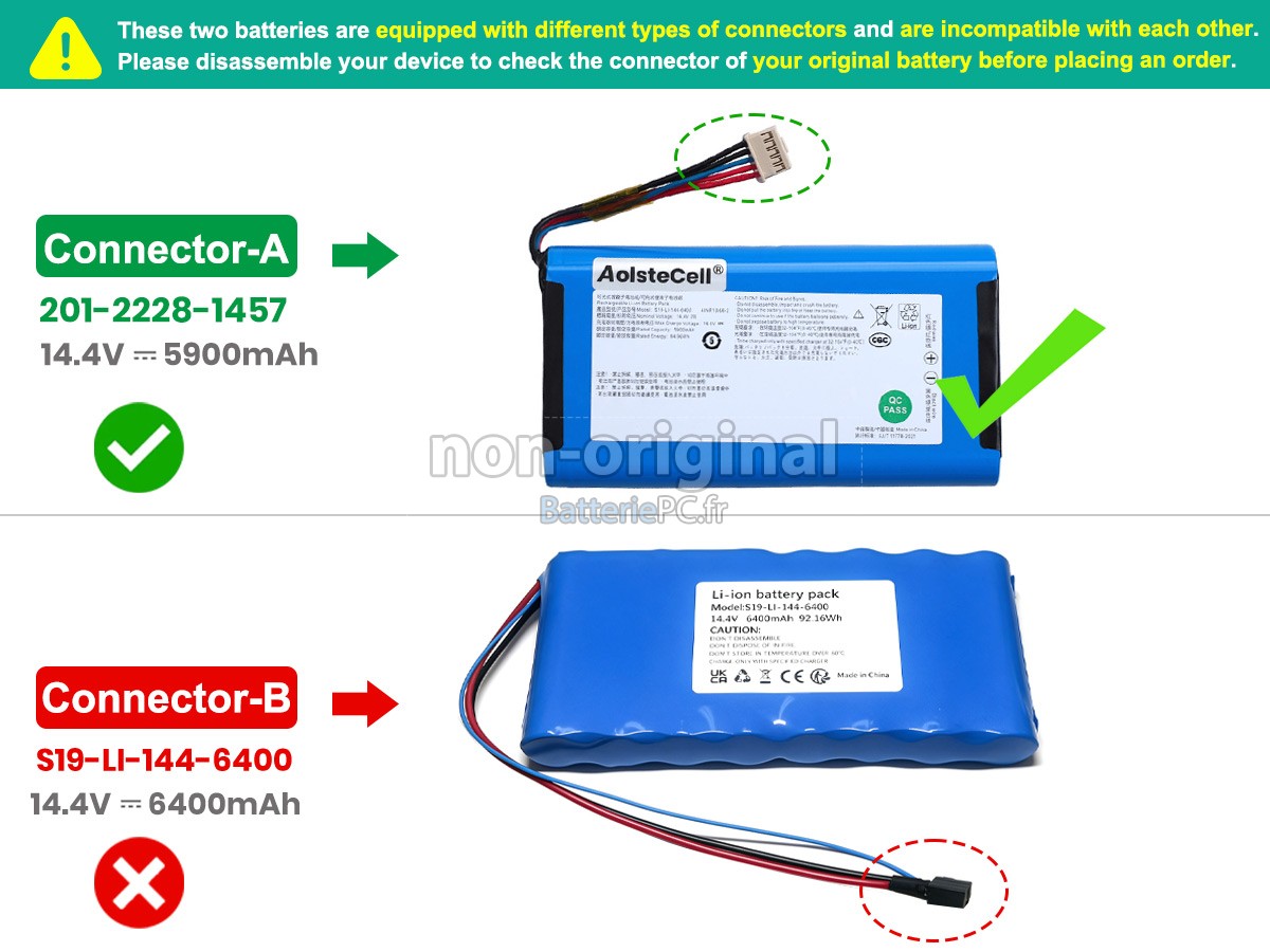 batterie pour Ecovacs S19-LI-144-6400