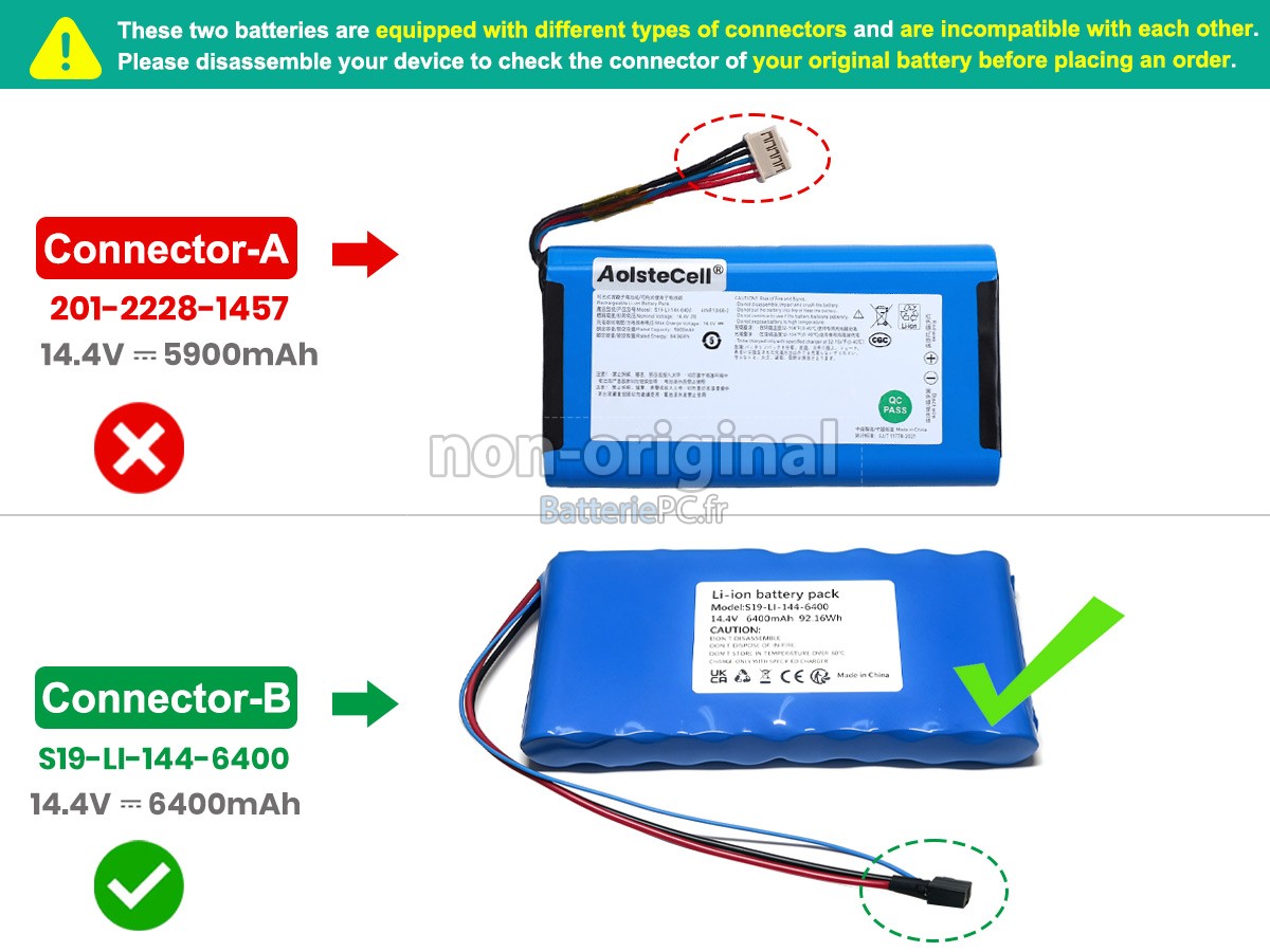 batterie pour Ecovacs S19-LI-144-6400