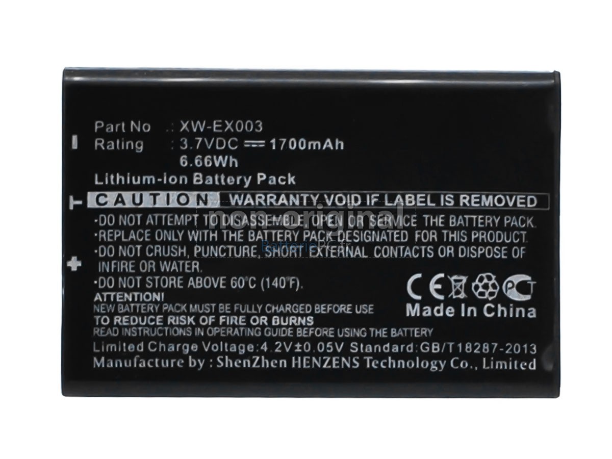 batterie pour Exfo XW-EX003