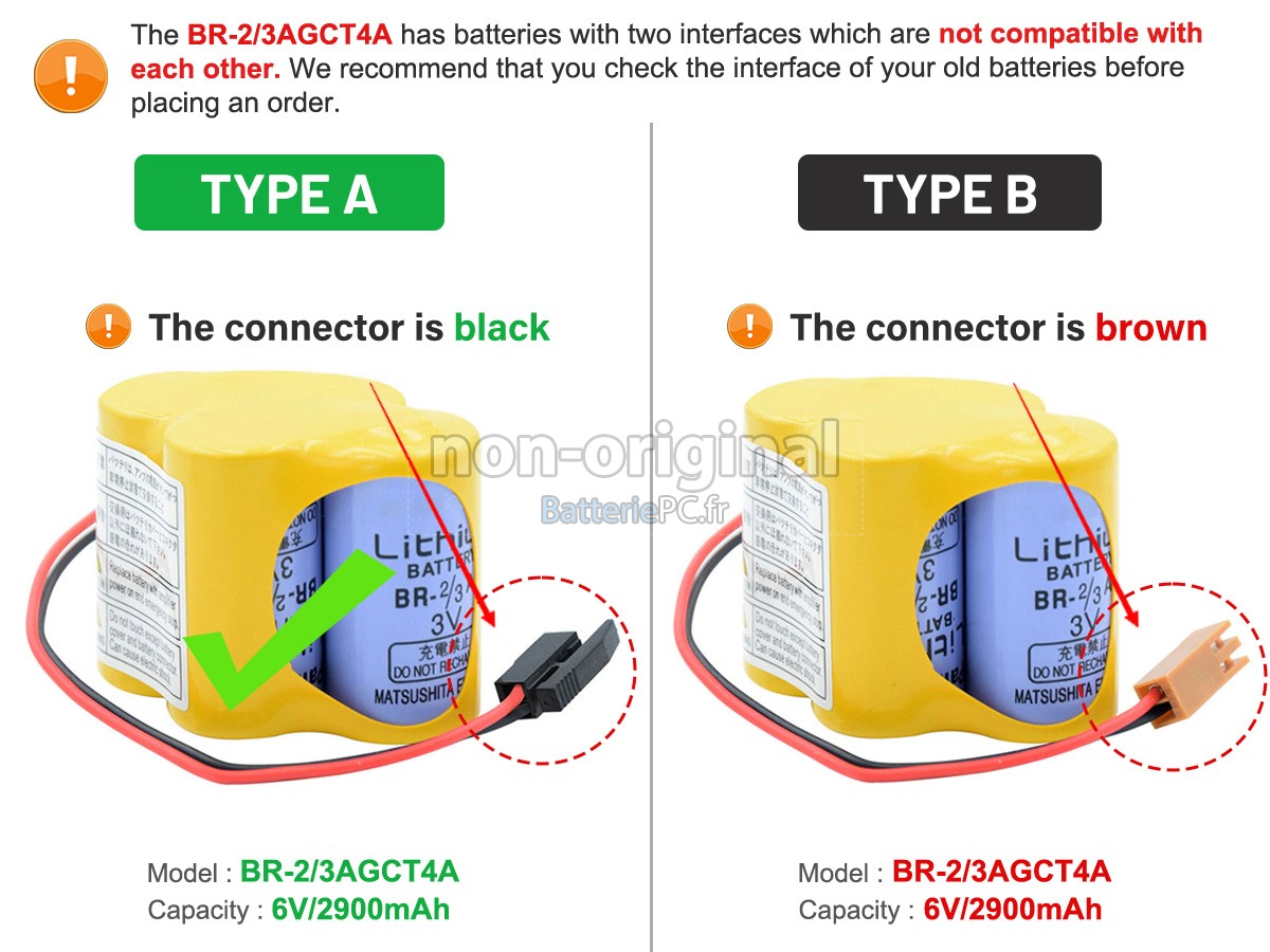 batterie pour Fanuc A98L-0031-0025