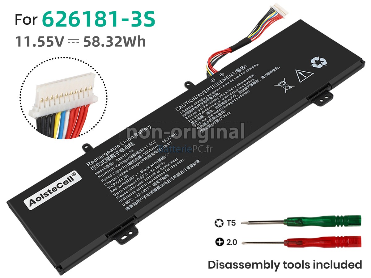 batterie pour Firebat 626181-3S