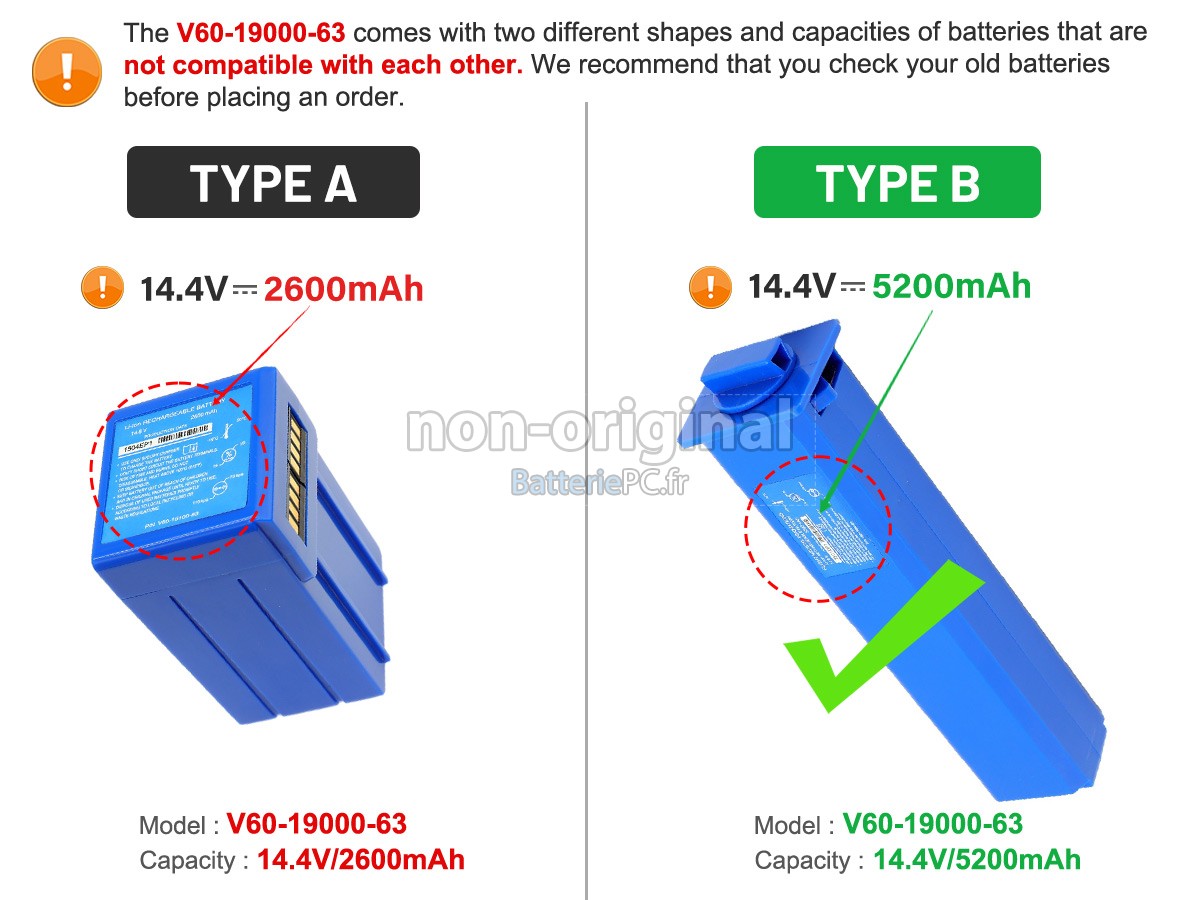batterie pour Flight 60 MAIN