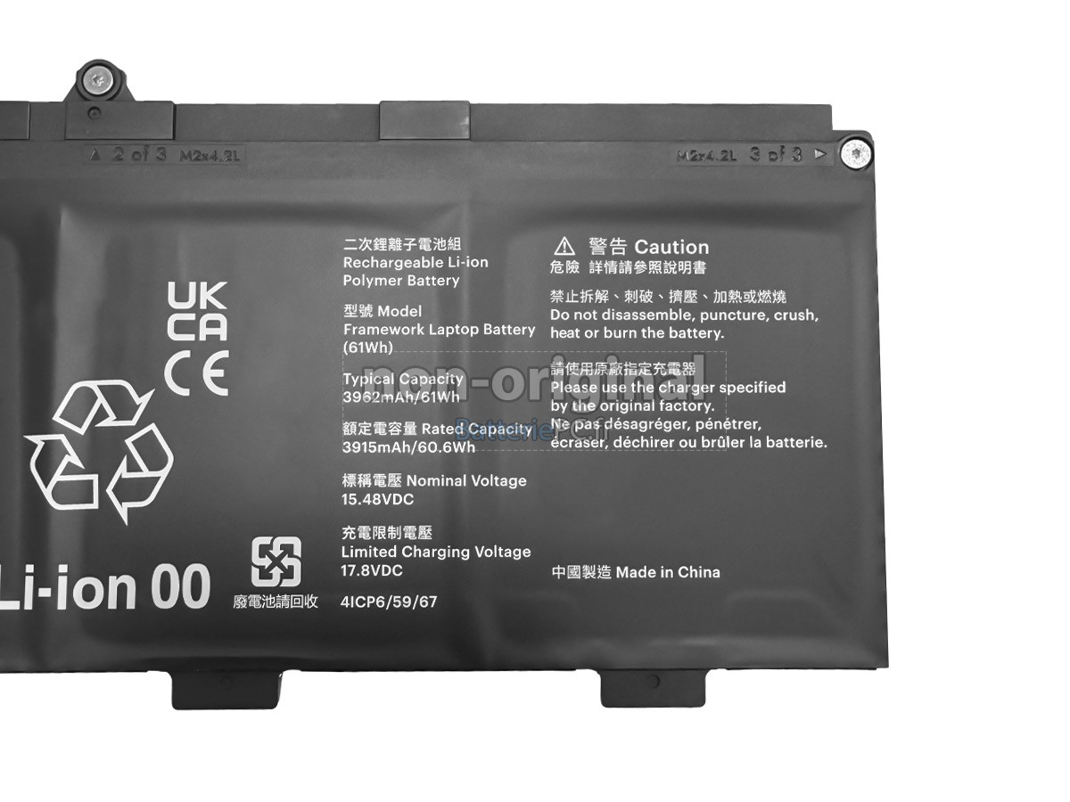 batterie pour Framework LAPTOP 13