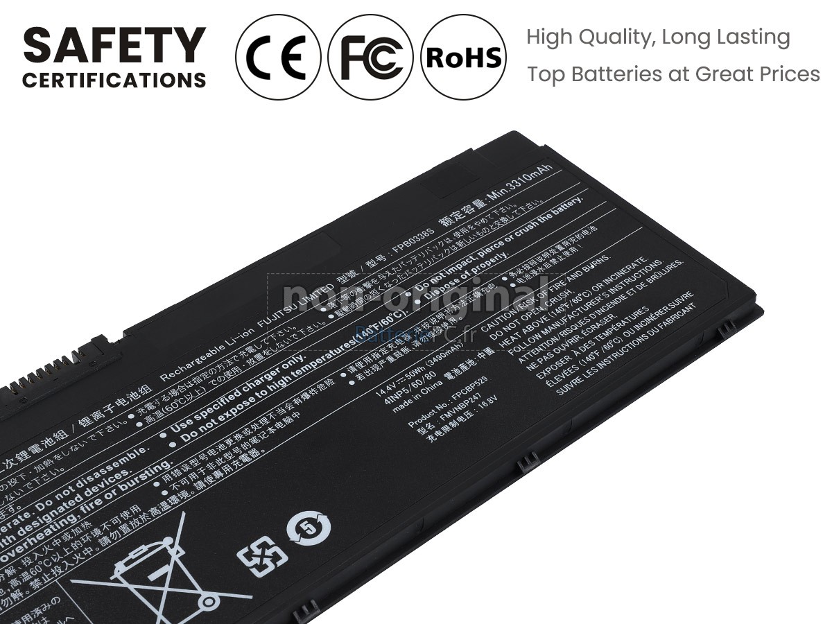 batterie pour Fujitsu FPB0338S
