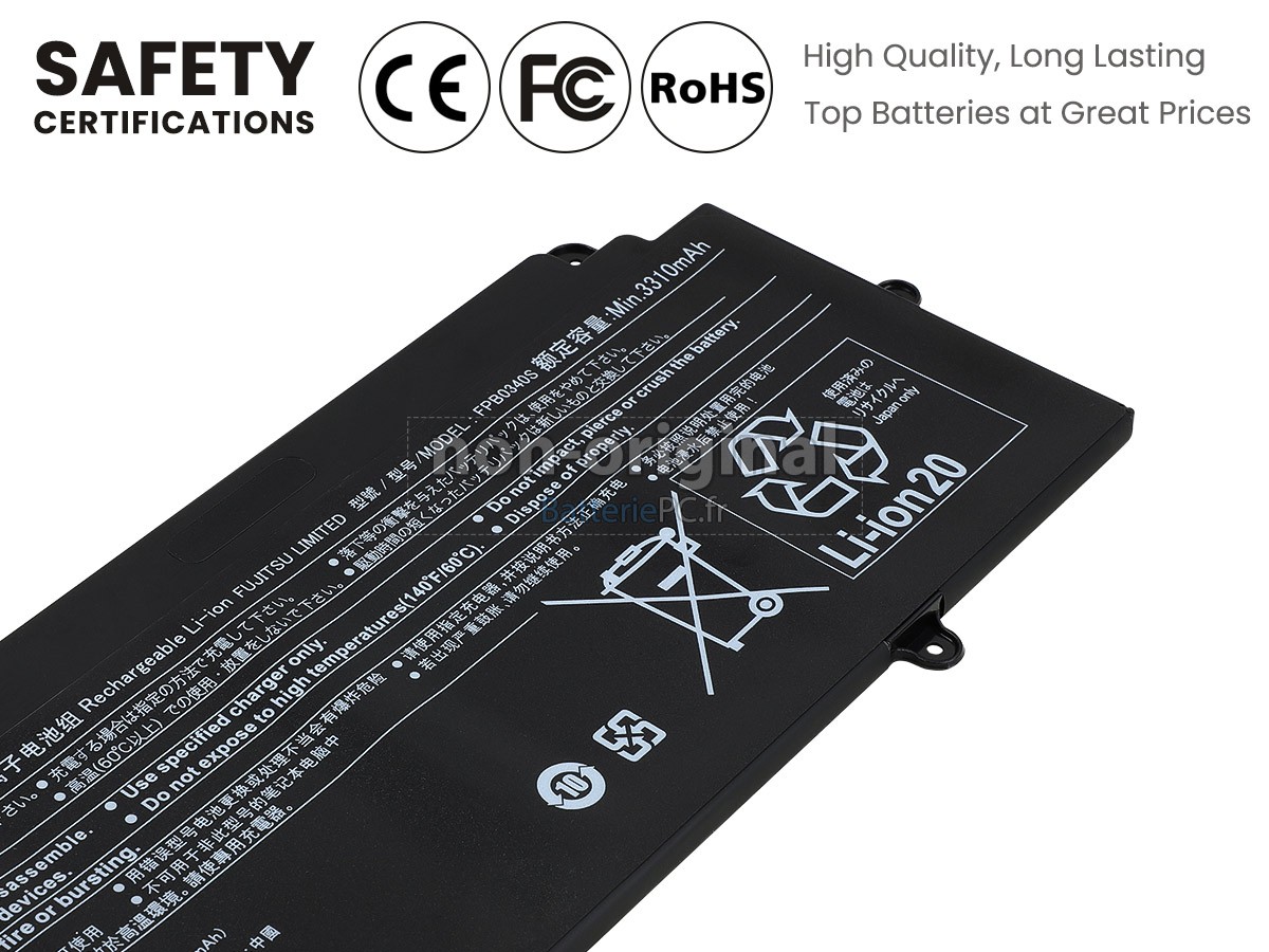 batterie pour Fujitsu FPCBP544