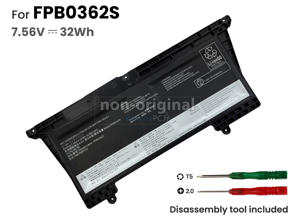 batterie pour Fujitsu FPB0362S