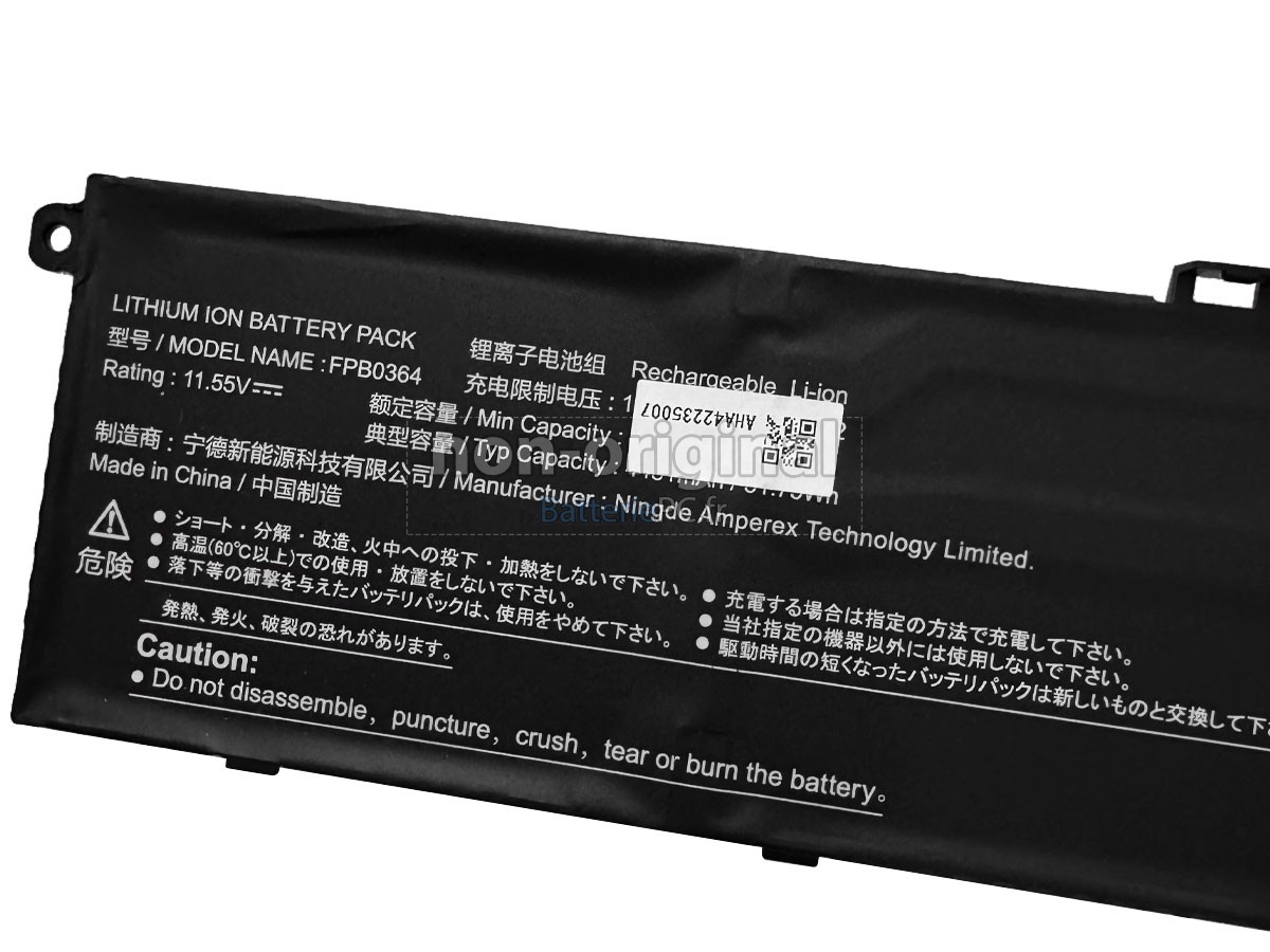 batterie pour Fujitsu CP813907-01