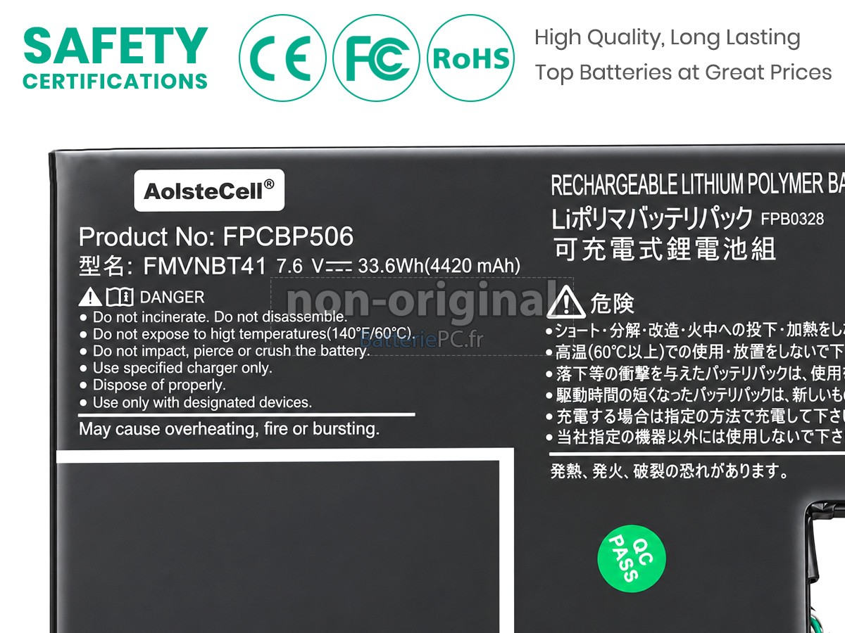 batterie pour Fujitsu Stylistic R726-0M871PDE