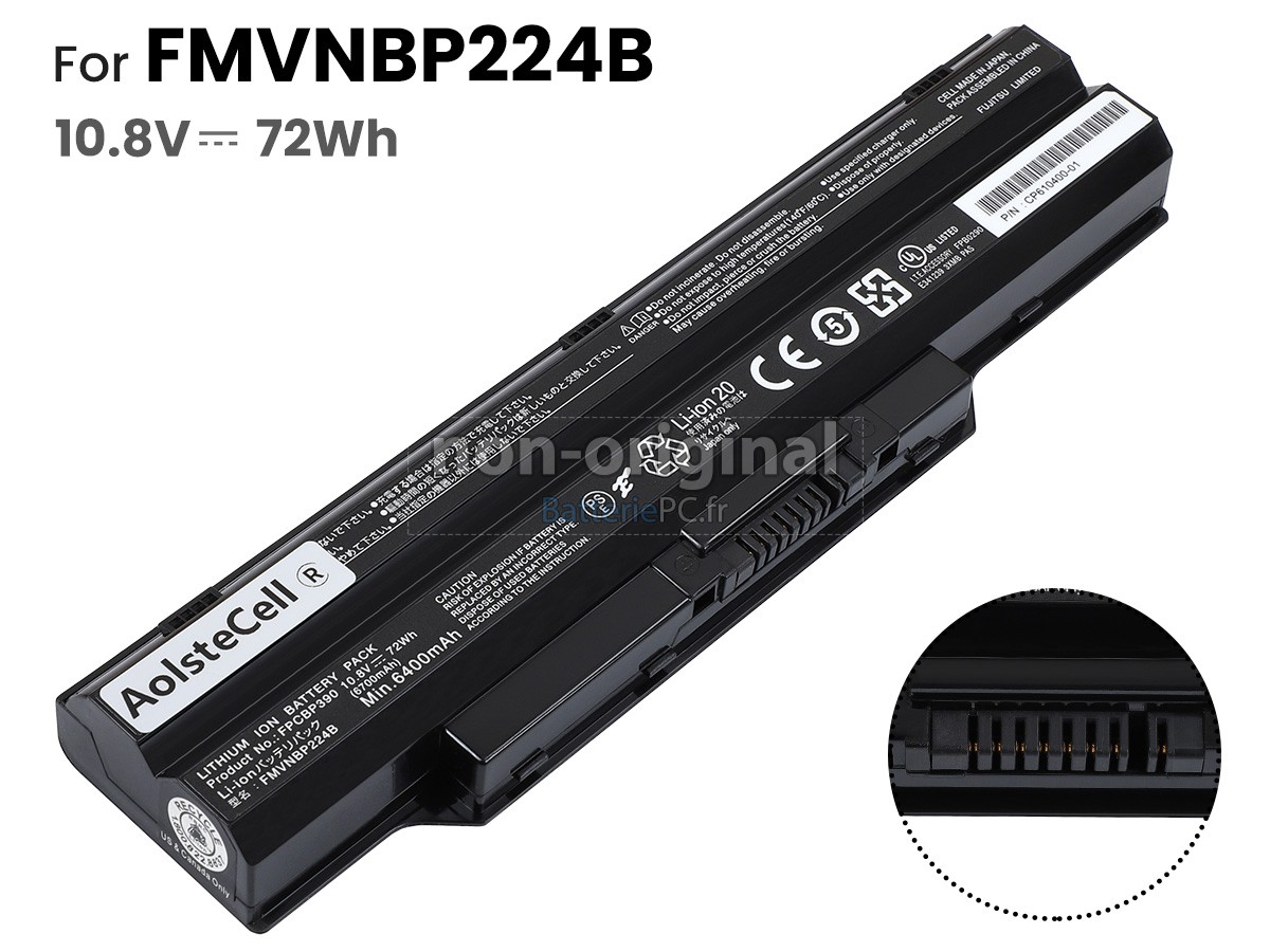 batterie pour Fujitsu FMVNBP224B