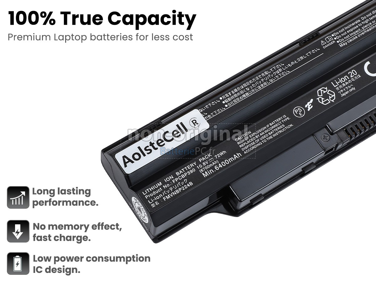 batterie pour Fujitsu FMVNBP224B