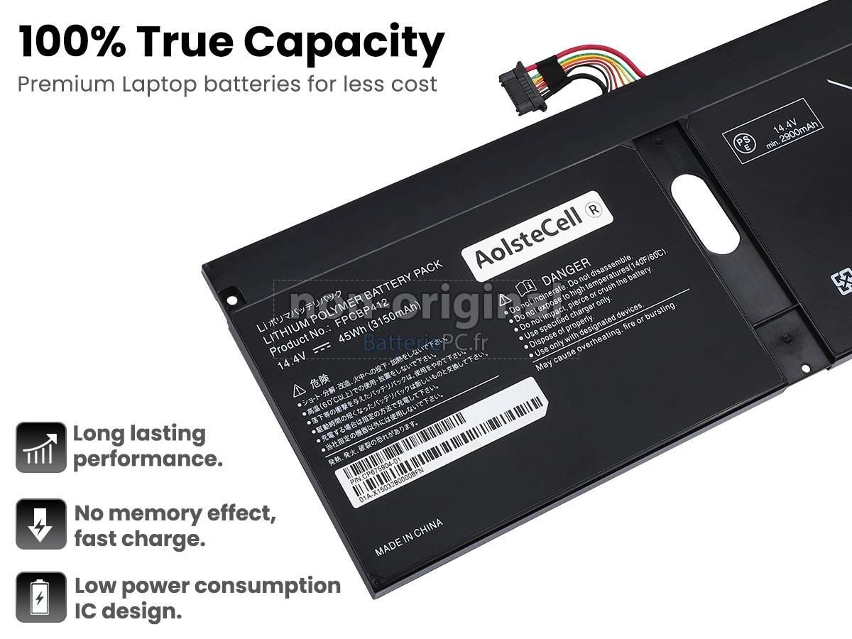 batterie pour Fujitsu LifeBook U904