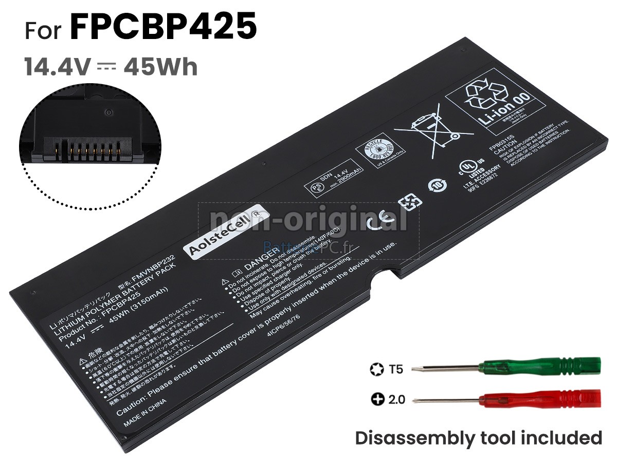 batterie pour Fujitsu LifeBook T904