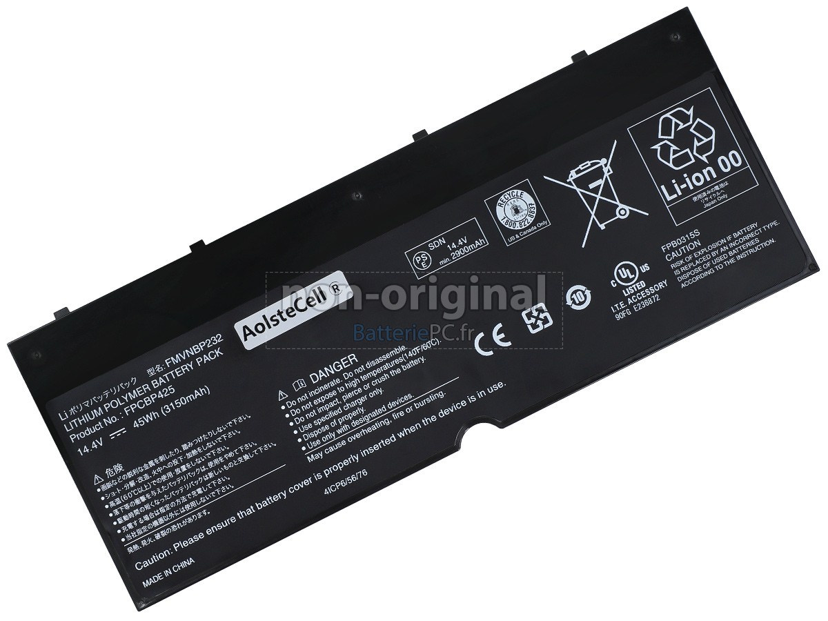 batterie pour Fujitsu LifeBook T904