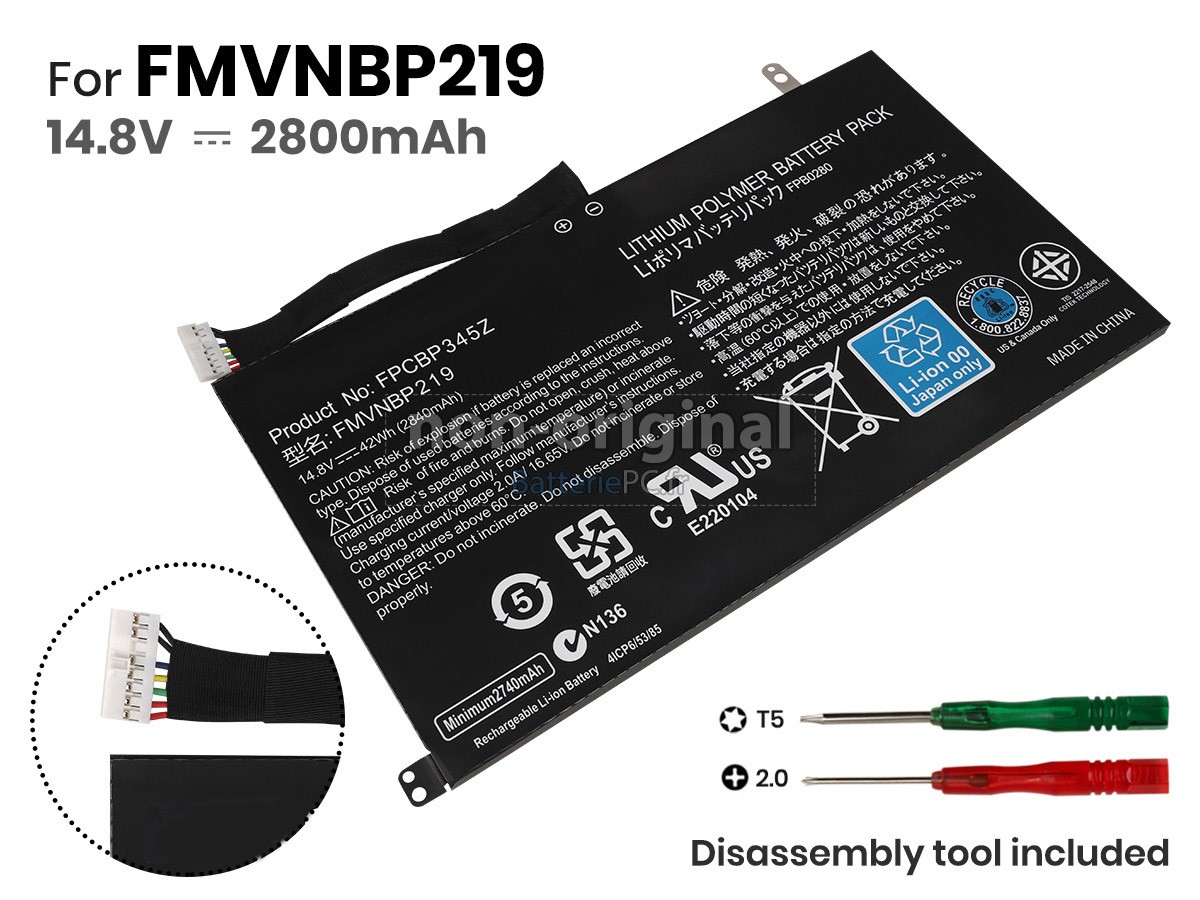 batterie pour Fujitsu FPB0280