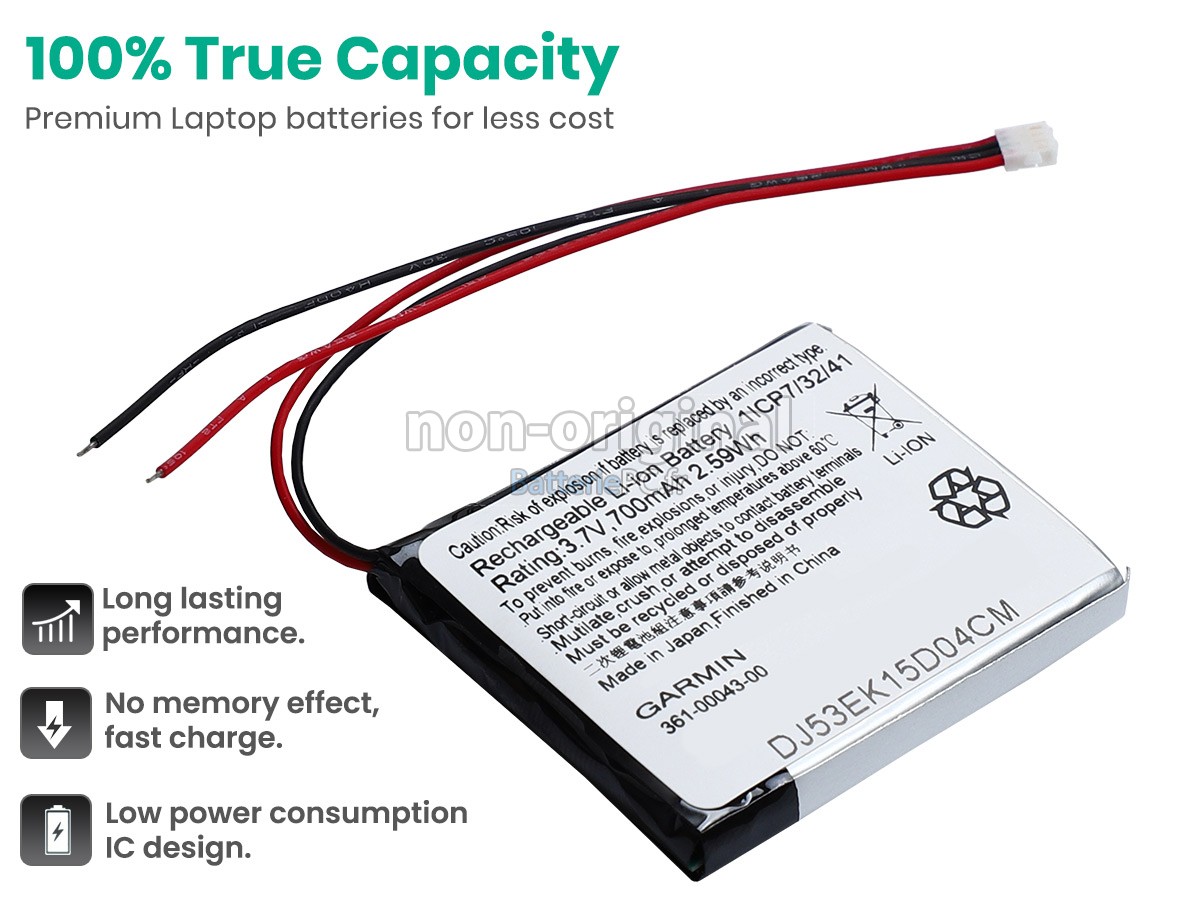 batterie pour Garmin EDGE 520 PLUS