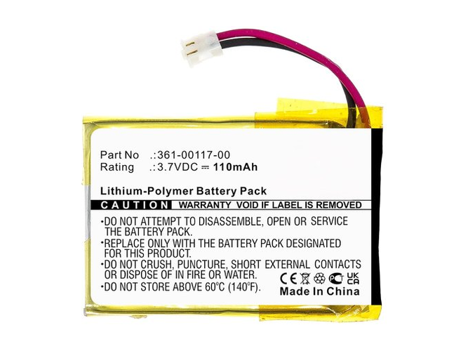 Batterie compatible pour Garmin Approach S40