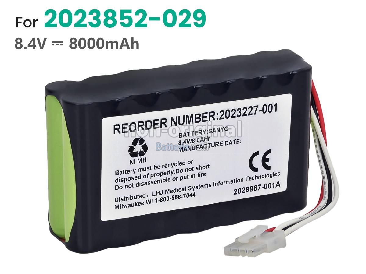 batterie pour GE DASH 1800
