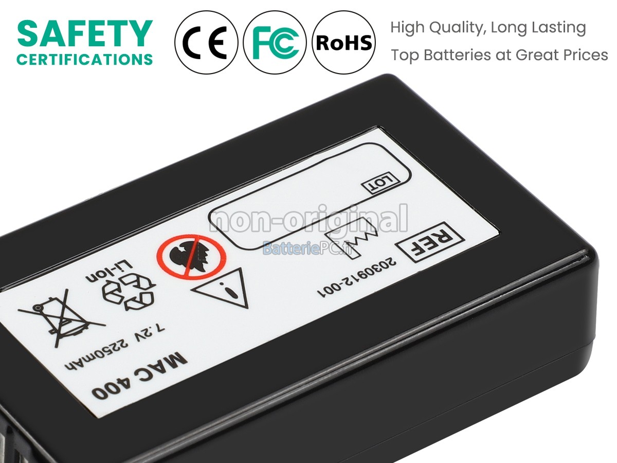 batterie pour GE MAC 600